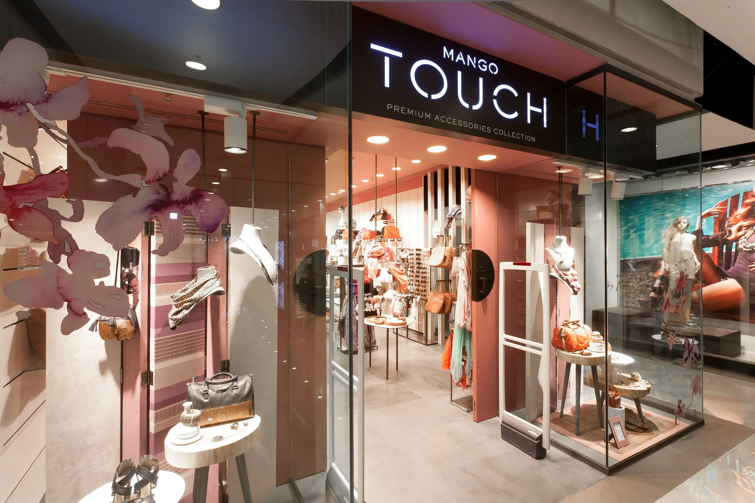 Sticker on glass wall