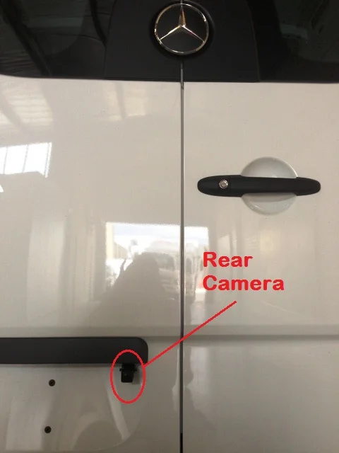 The small rear camera gives a great view when reversing.