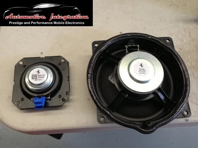 The original Ferrari speakers were less than impressive.