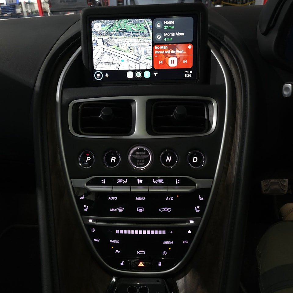 The DB11 is still one of our favourite vehicles in terms of styling, and the waterfall dashboard is just gorgeous. But, as usual, it's let down by its immediately outdated infotainment. Fortunately we have a solution to seamlessly integrate Apple Car