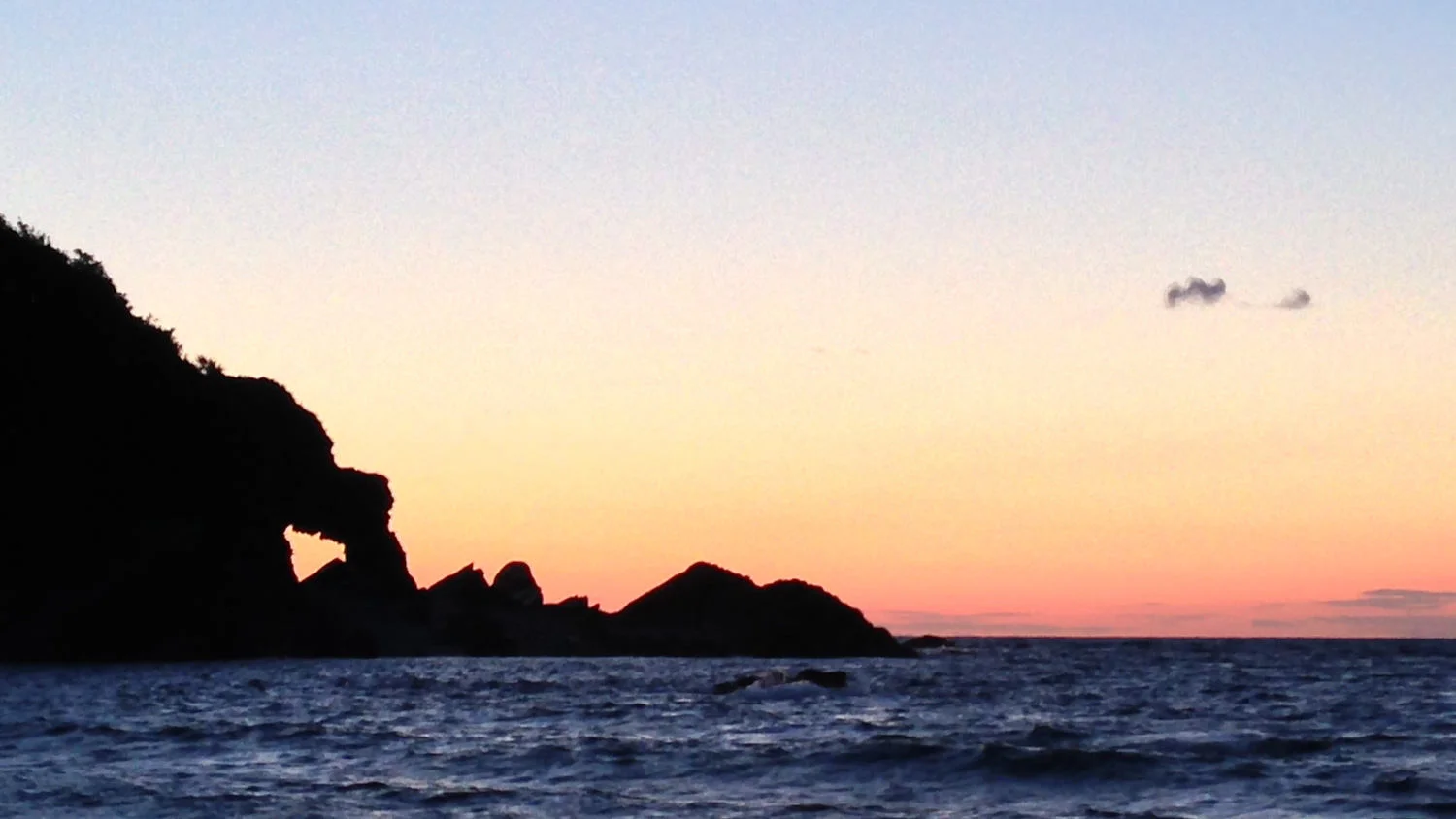 sunset on Hele beach - taken with iPhone 5