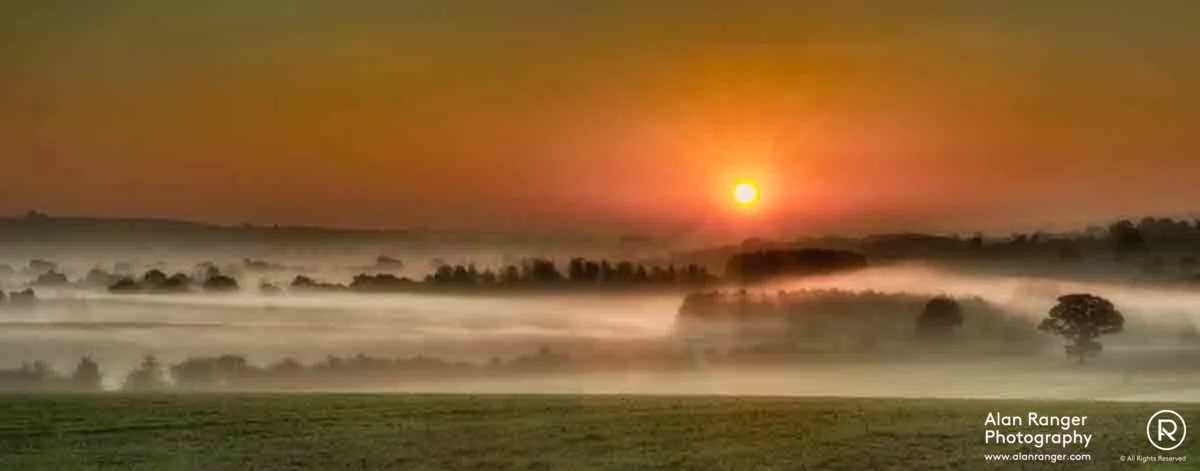 misty sunrise