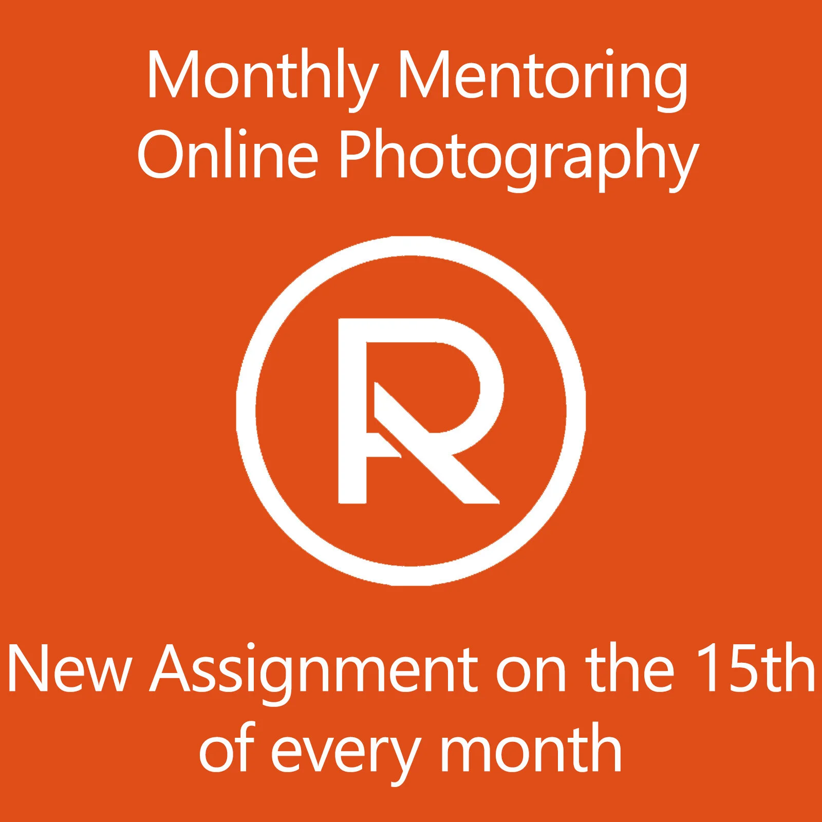 monthly online photography mentoring