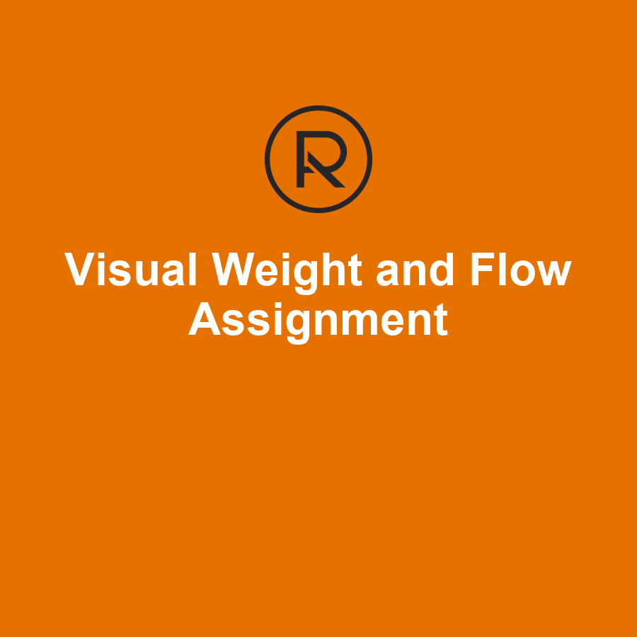 Visual Weight and Flow Photography Practice Assignment