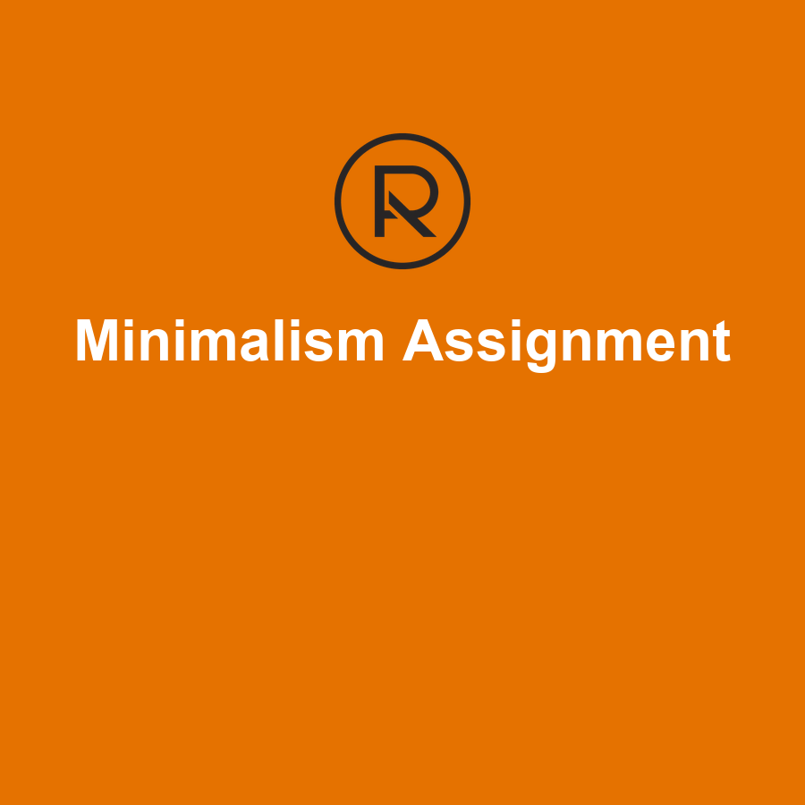 Minimalism Photography Practise Assignment - Free.