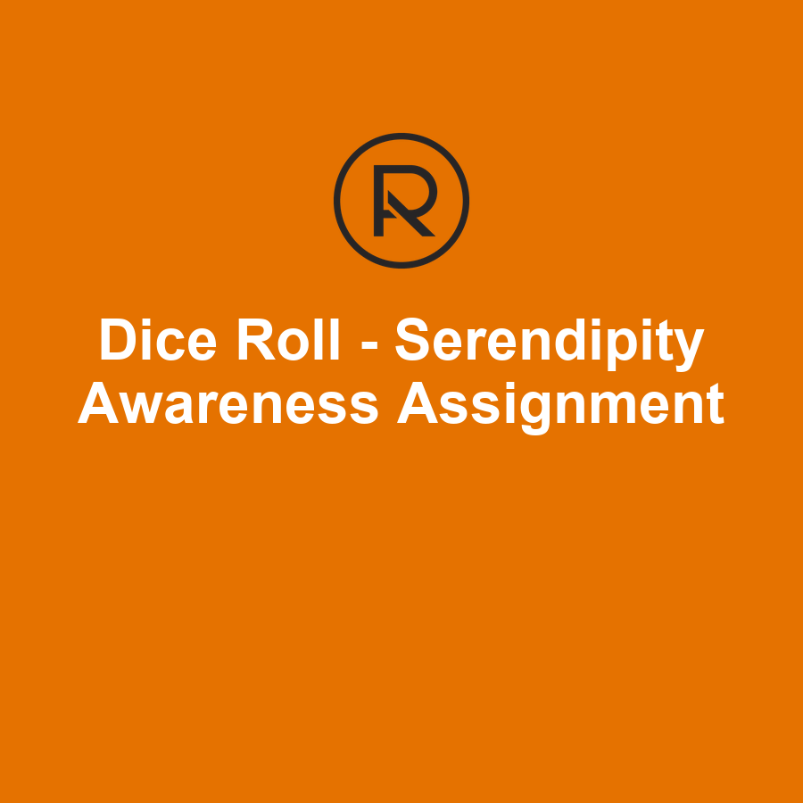 Dice Roll Serendipity Awareness Photography Assignment