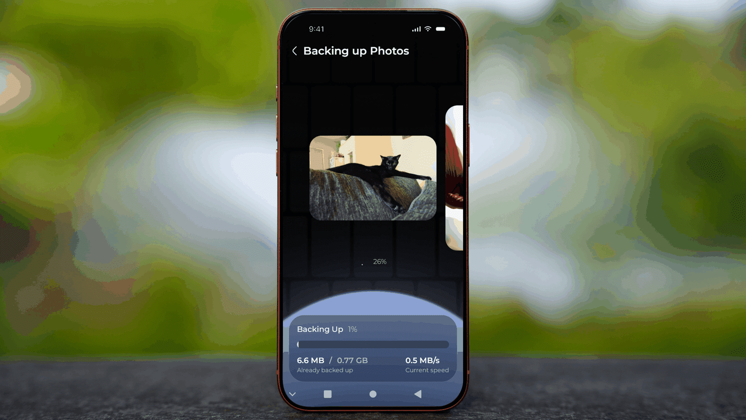 Example of transferring photos from an iPhone to a computer in TonfotosSync
