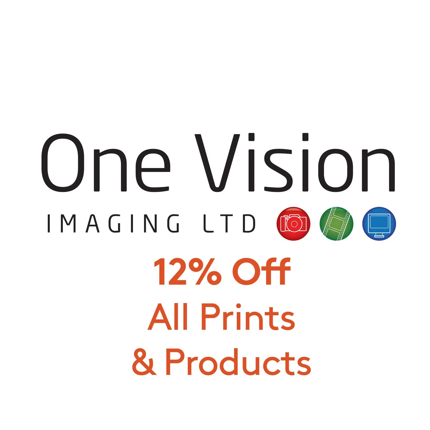 12% off for Alan Ranger Photography Clients with one vision imaging