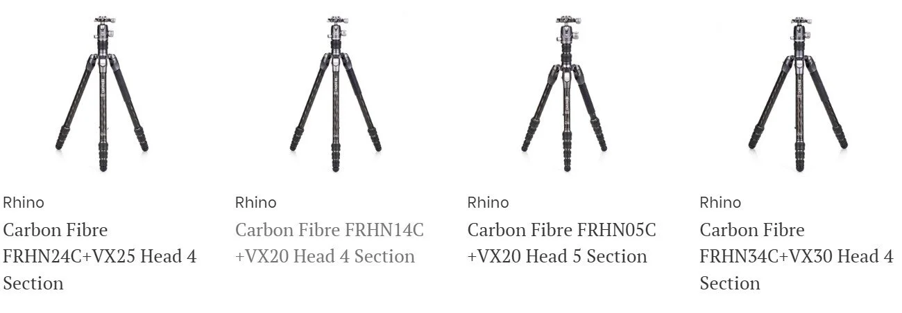 Benro Rhino Tripod Range