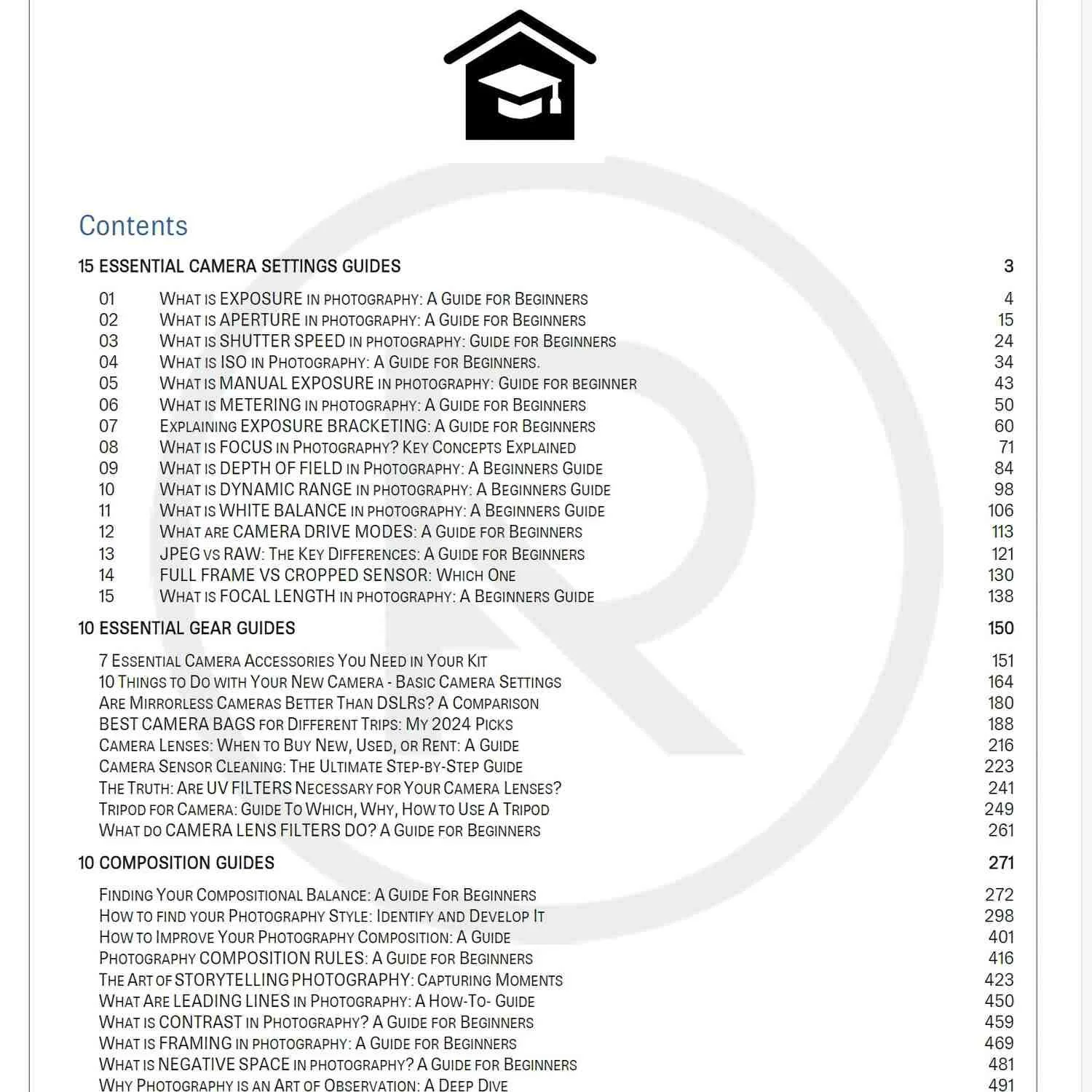 Photography Foundation Course eBook