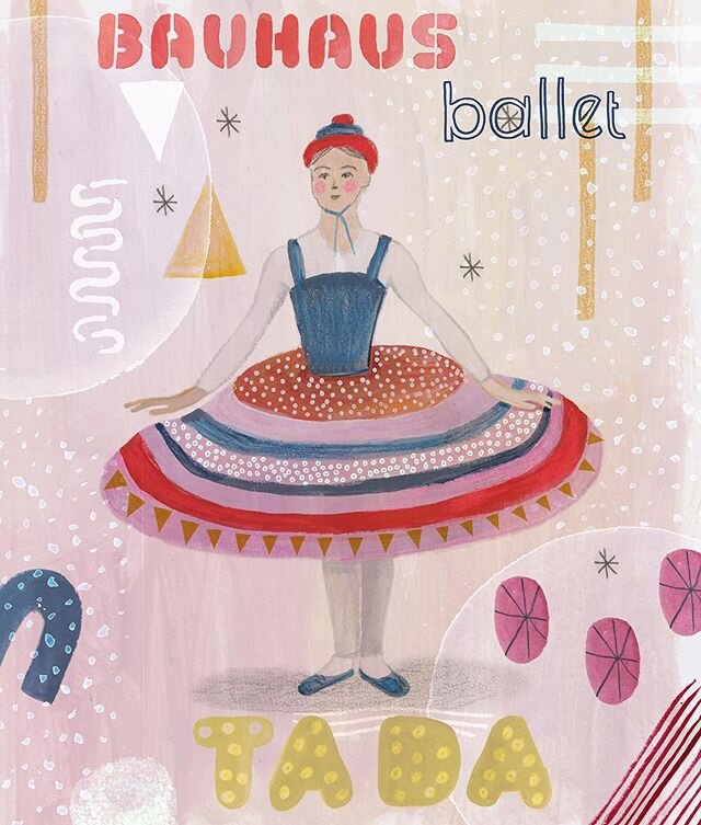ta-da. bauhaus ballet lady in a costume that restricts her movement. (at least she can spin.)
#bauhaus #bauhausballet #geometric #tada #illustration #gouache #coloredpencil #kickartebeatcourse #artbeatclub