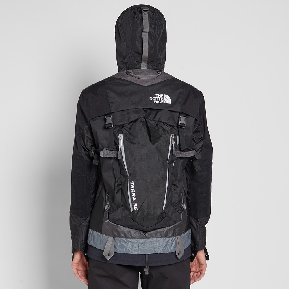 north face jacket built in backpack