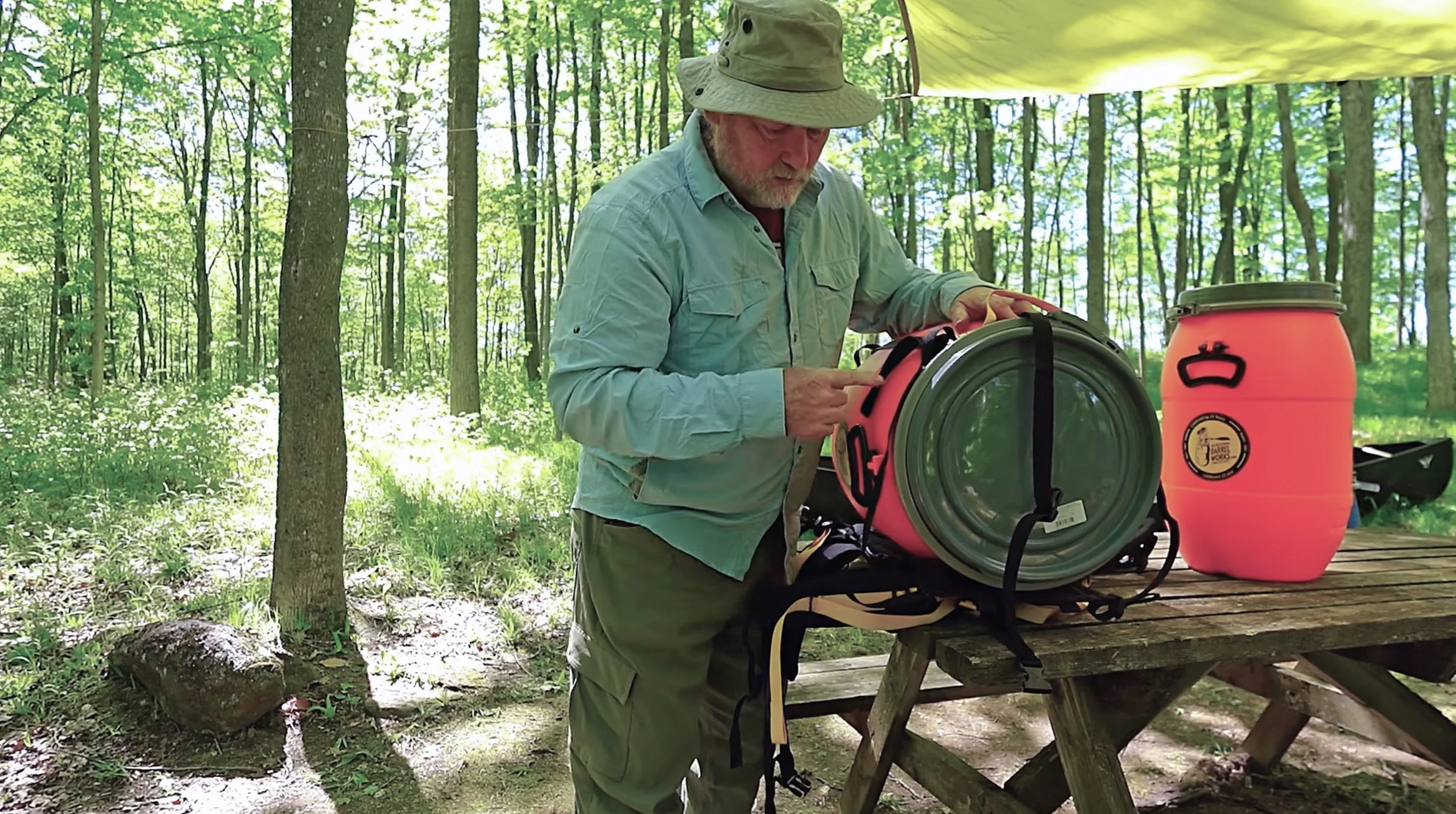 Kevin Callan: Placing A Harness On A Canoe Barrel