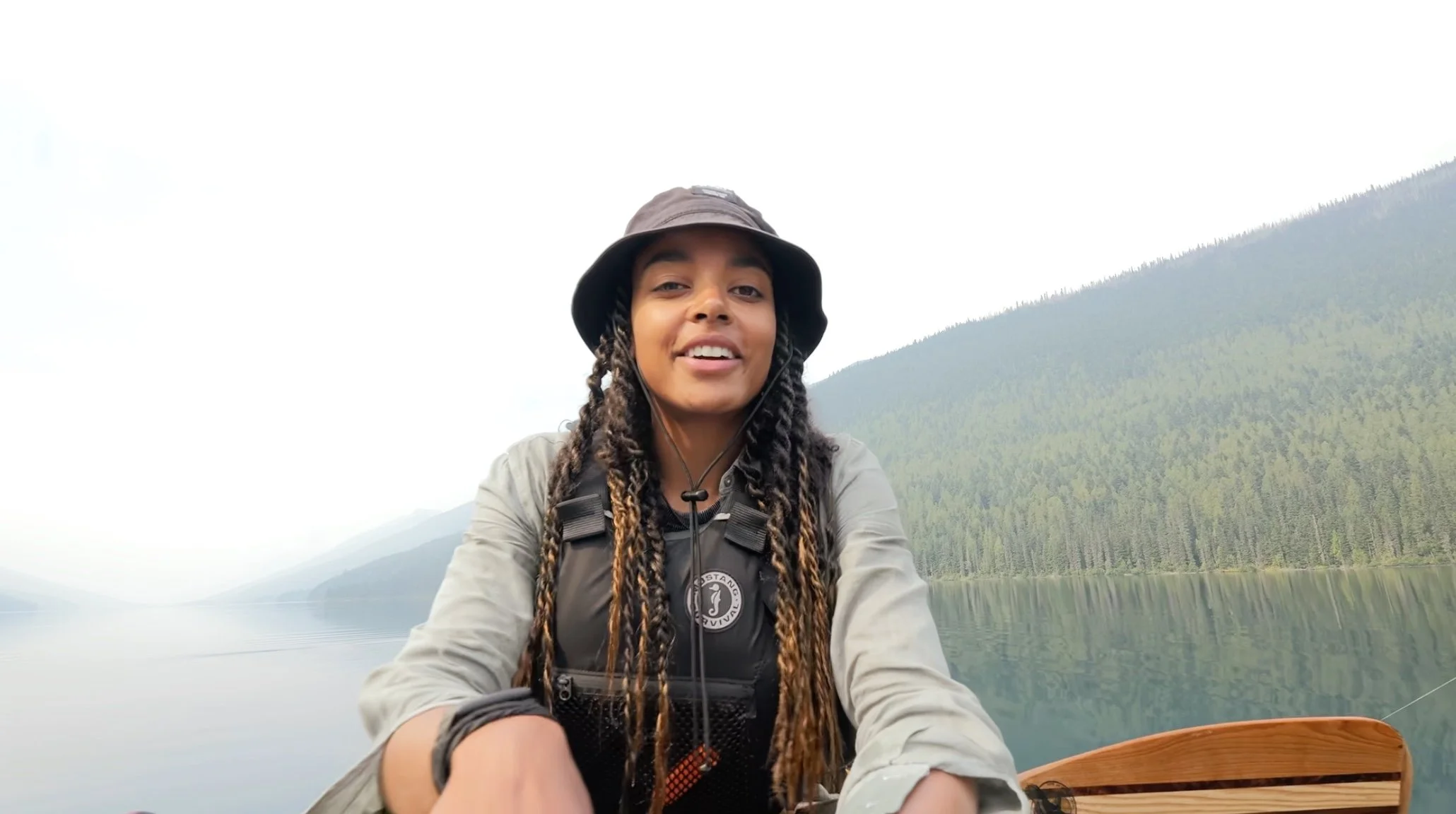 6 Days / 125 km Solo Canoe Trip | Wildfire Smoke &amp; Rain