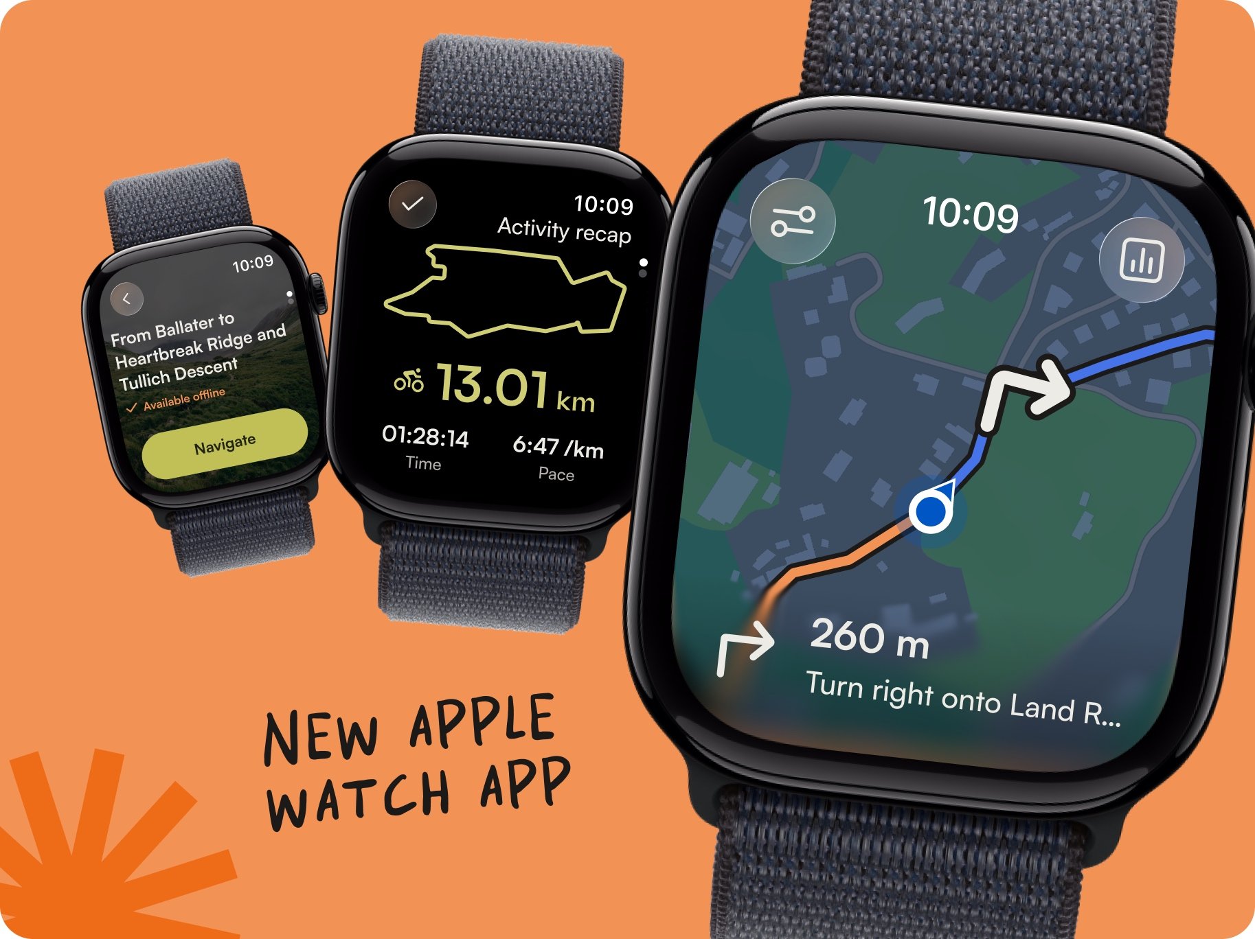 Komoot App Adds Full Apple Watch Support