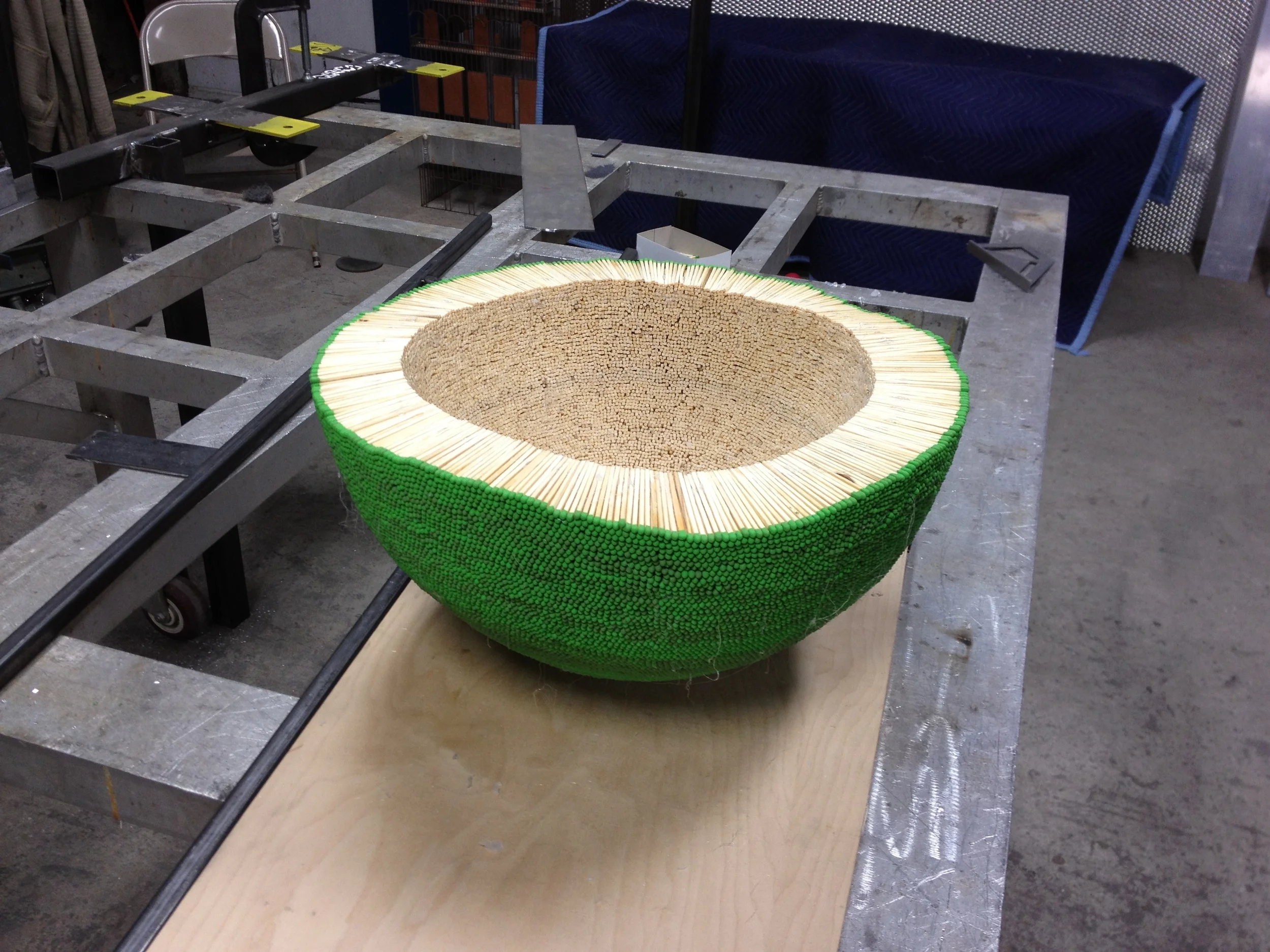  The joy of nearing the halfway point here was doused by the fact that I was using boxes of 300 matches and a single box wouldn't even get me a single layer of growth.  The middle was a depressing time. 