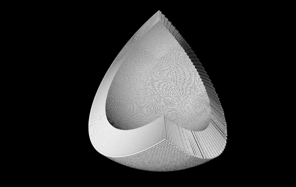 I modeled the damn thing but my computer couldn't render it. I had to keep cutting away parts until I stopped running out of memory. For your pleasure, here is a quarter of the sphere rendered in virtual reality!