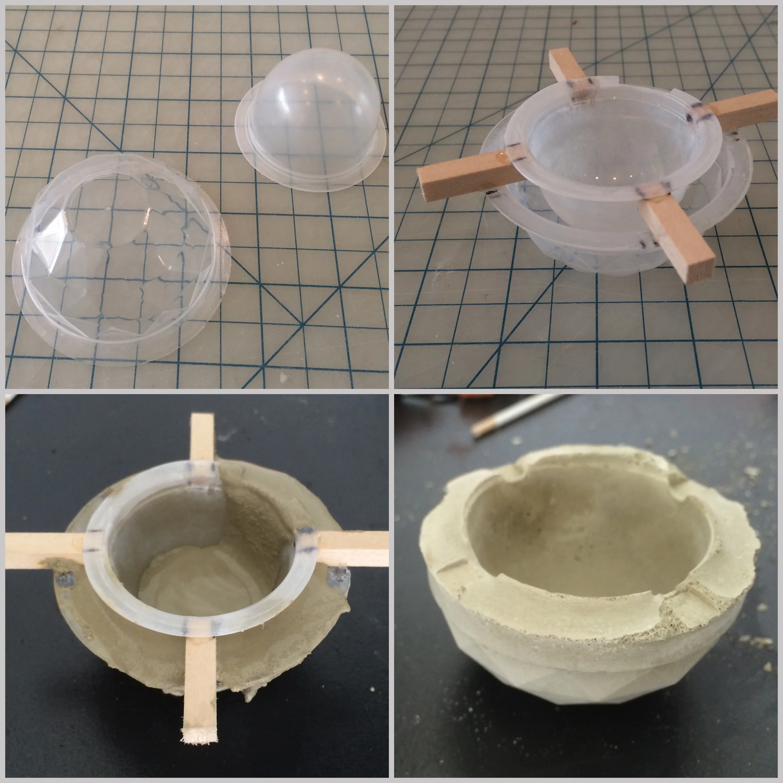 Used Japanese jelly snack containers for the molds.