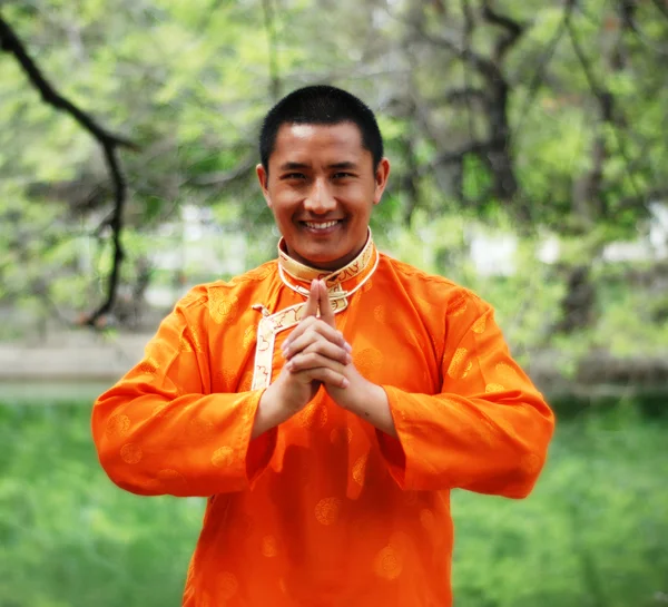 Tulku Lobsang, Farrah's teacher and the pioneer of bringing Lu Jong from Tibet to the West. 