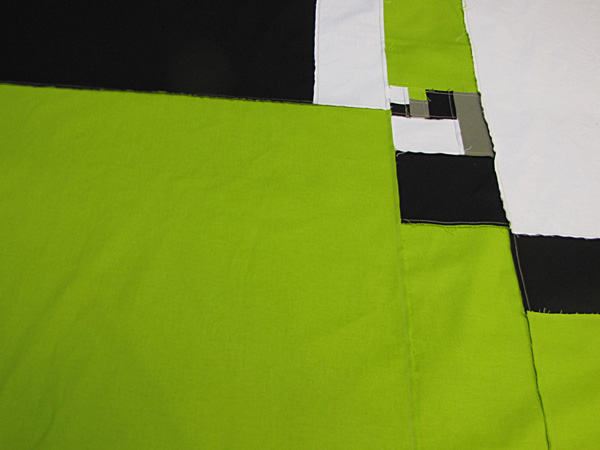 Pundit, quilt back in progress