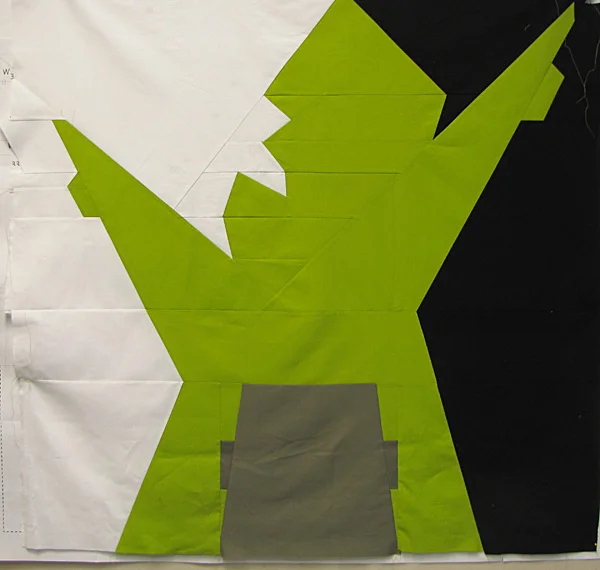Pundit, quilt top in progress