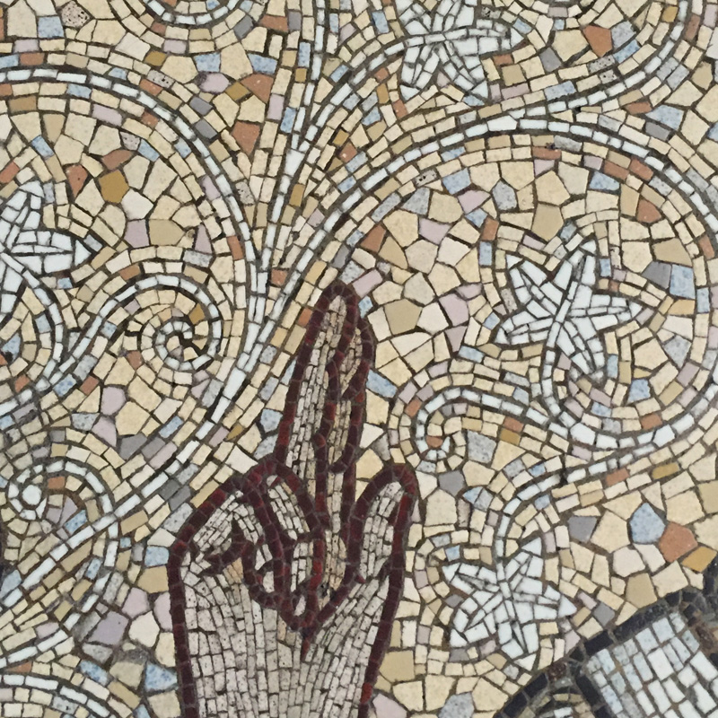 Mosaic from St. Peter's cathedral in Rome.