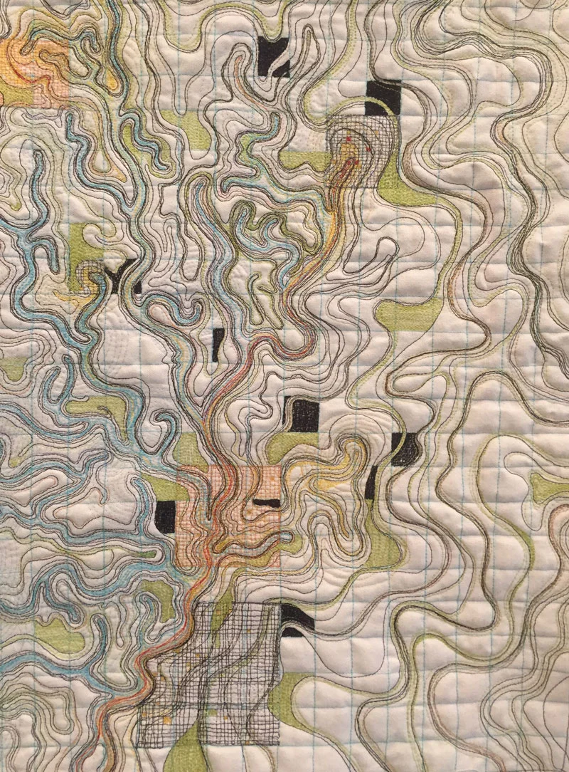 This piece, River, has an undulating character that I love. But I never felt that it was finished so I put it on the design board to age for awhile.