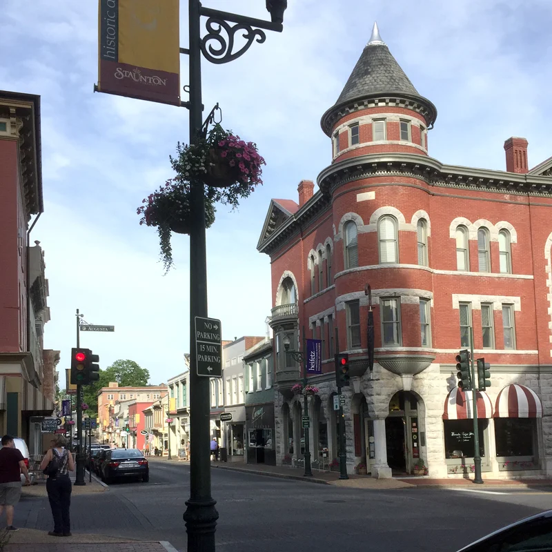 Staunton Virginia had a delightful mix of art, music and shops. They are clearly devoted to preserving their history and promoting the arts.