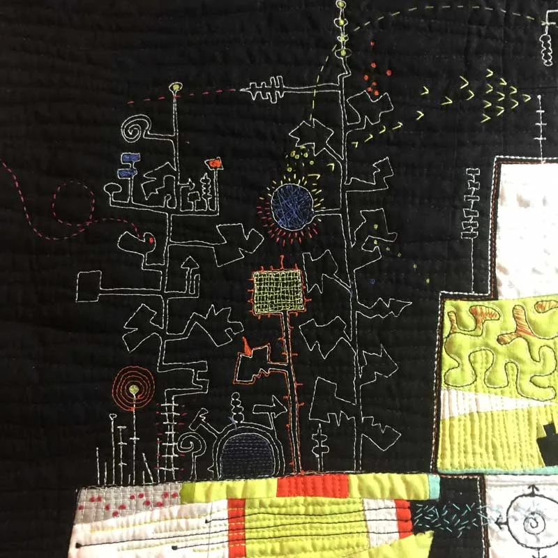 Detail stitching both by hand and machine betray my tendency to believe that more is, in fact, more.