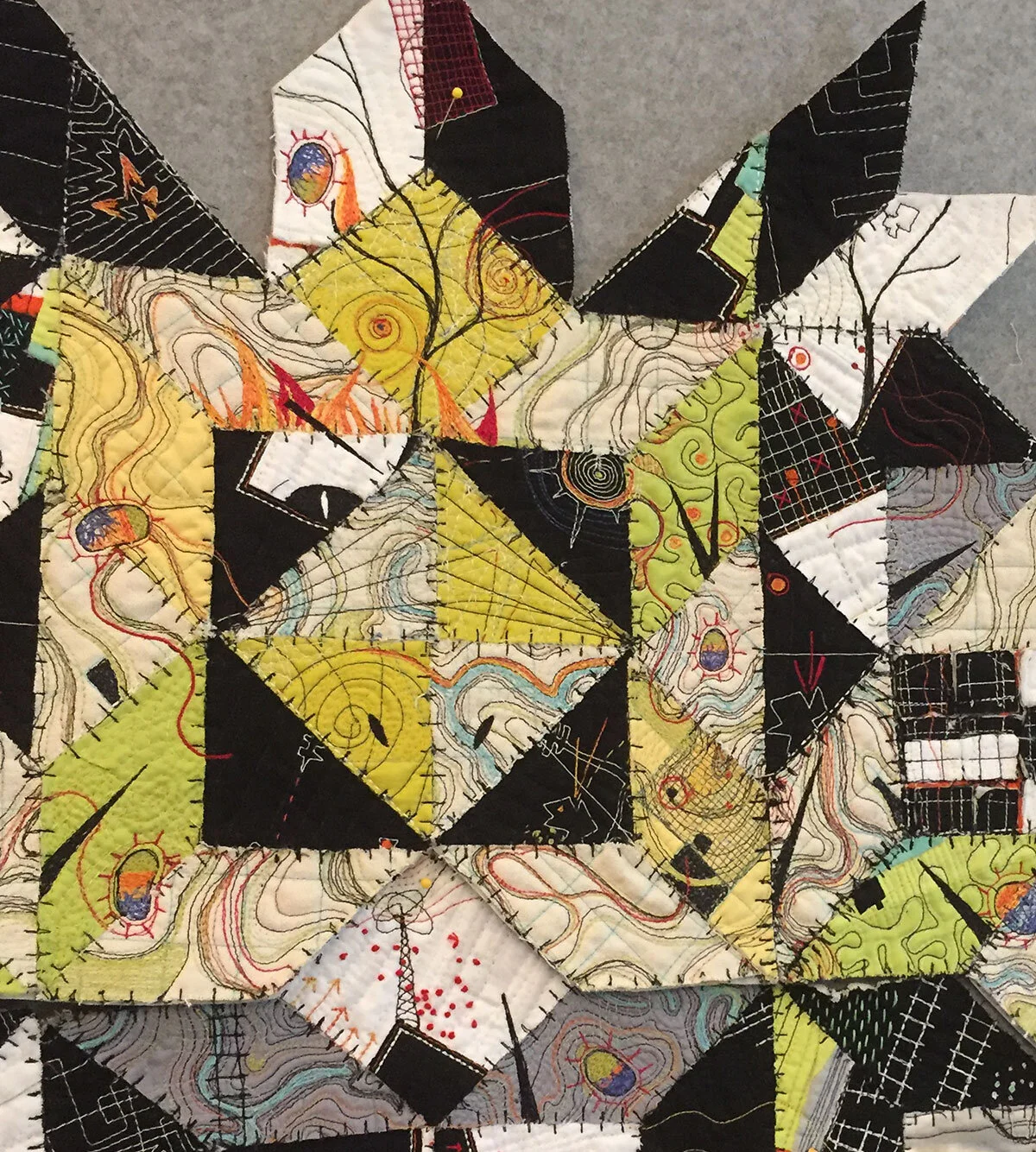 Dark Heart, work in progress, detail, Paula Kovarik
