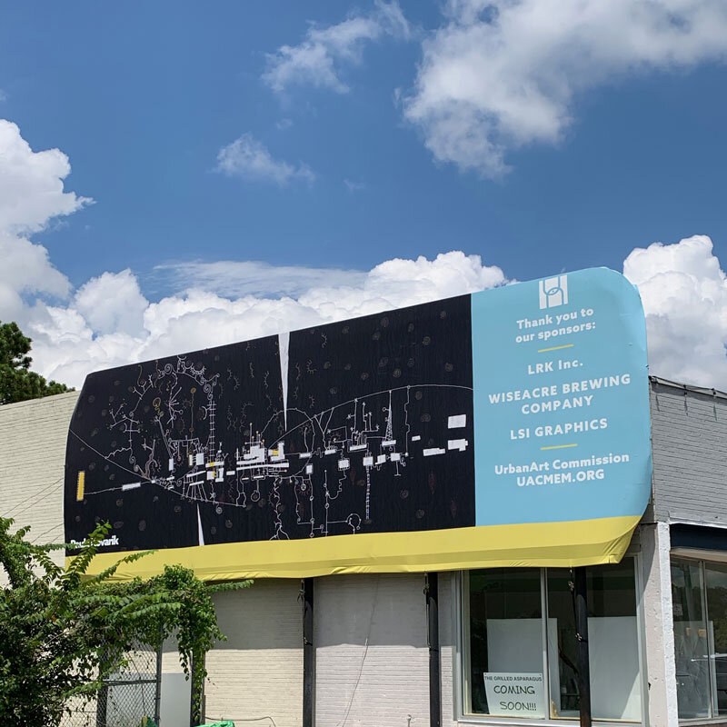  The Urban Arts Commission in Memphis, TN asked me to provide some art for a billboard. This is  Decision Points,  writ large.  