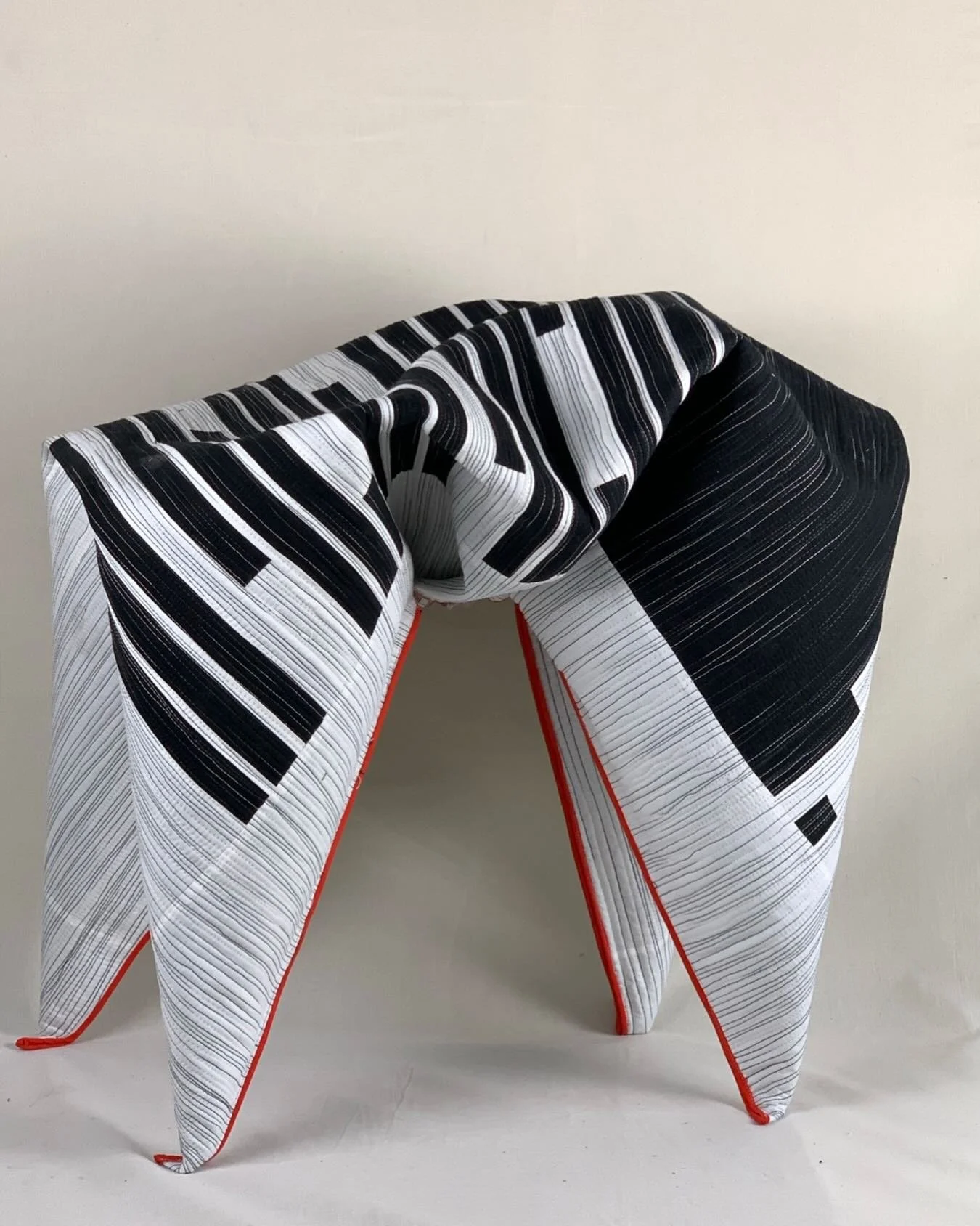 My redacted beast on the prowl. #beasts #redacted #fiberart #art