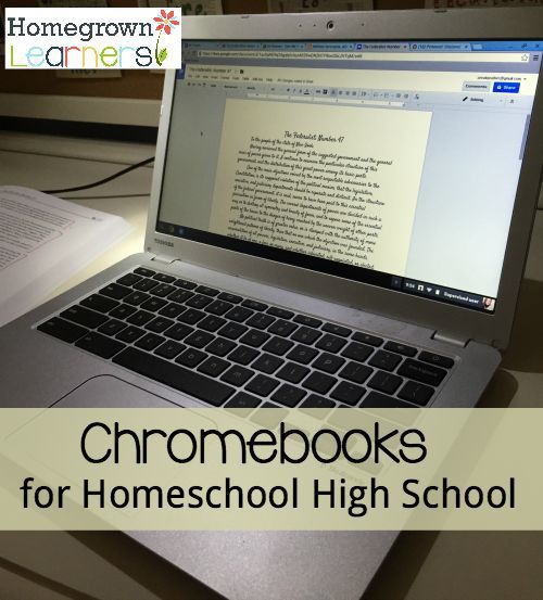 Using a Chromebook in the Homeschool — Homegrown Learners