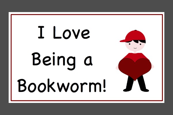 I Love Being a Bookworm Free Printable