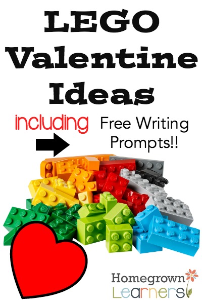 LEGO Valentine Ideas and Free Writing Prompts
