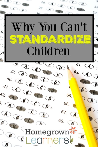 Why You Can't Standardize Children