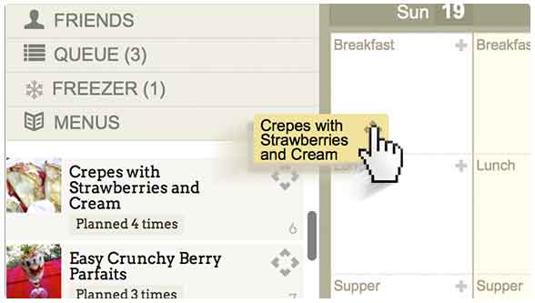 Step Two: Build Your Menu! You get to make all the choices. 