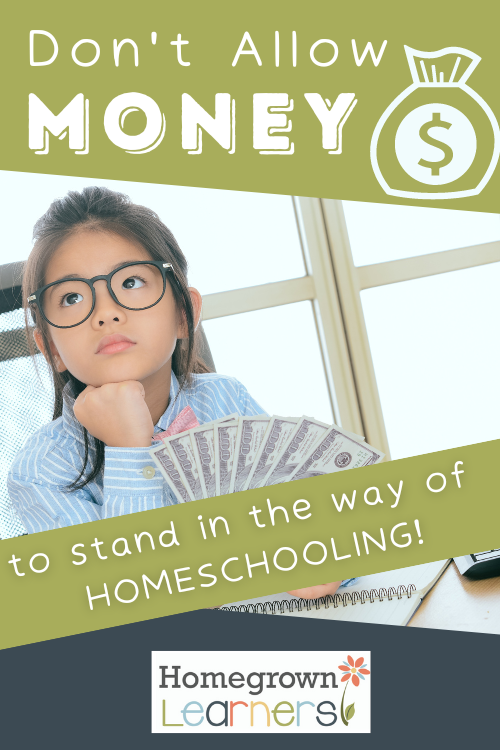 Don't Allow Money to Stop You From Homeschooling