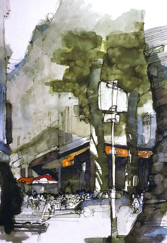 French Cafe In Aix