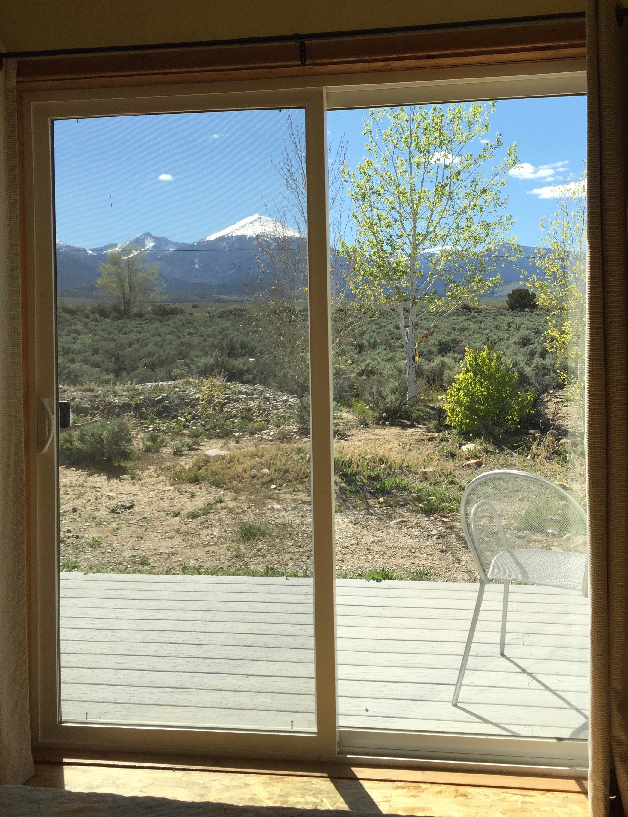 View of great basin national park from your Bunkhouse bed.