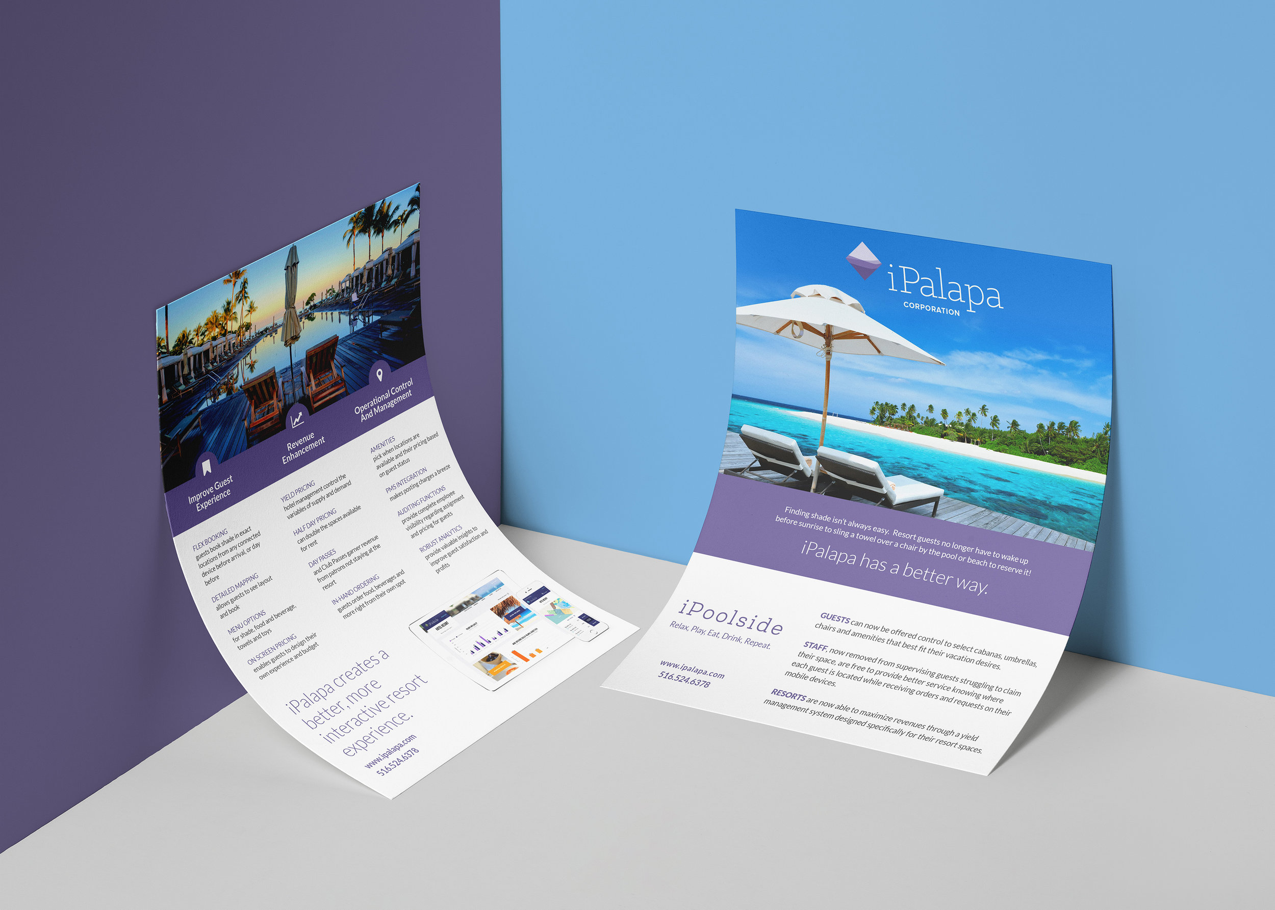 Client iPalapa Product Two-page Flyer Skills Graphic Design