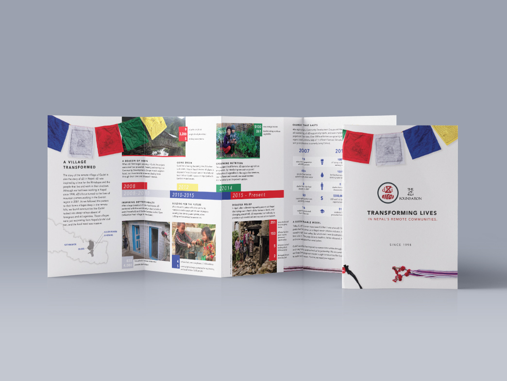Client dZi Foundation Product Annual Report and Brochure Skills Graphic Design, Illustration