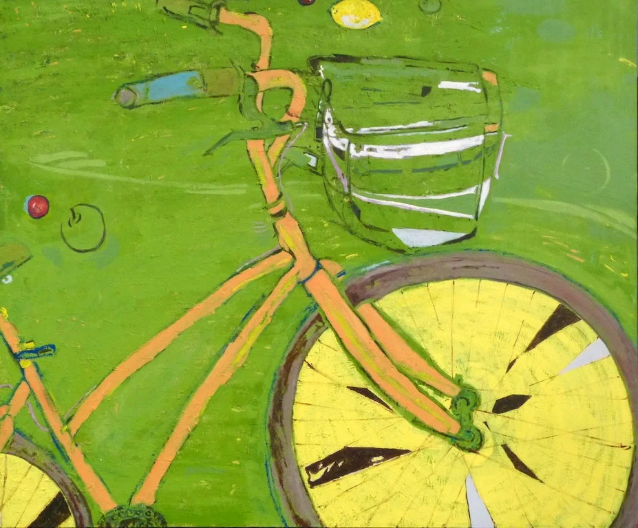 Not so still life with bicycle (sold)