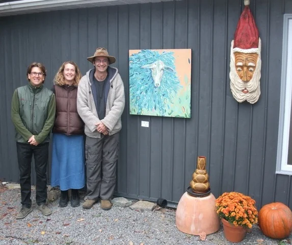 It was a great weekend - thanks Richard Skrobecki, potter & host (left), and Dave Card, sculptor & co-guest with me.