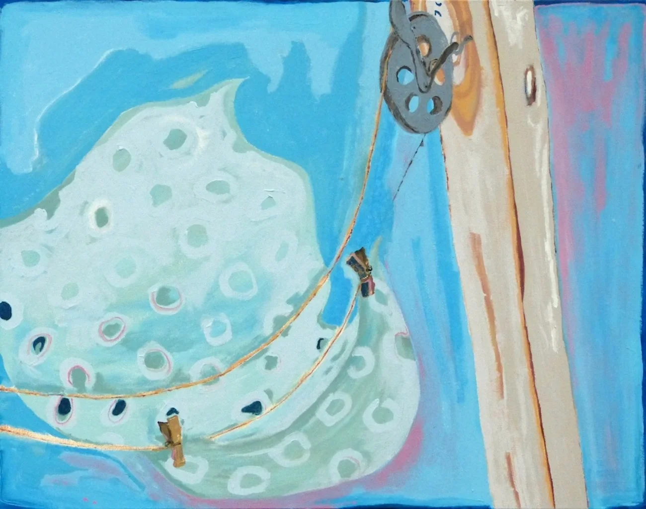 Untitled with spots $350 (medium: acrylic)