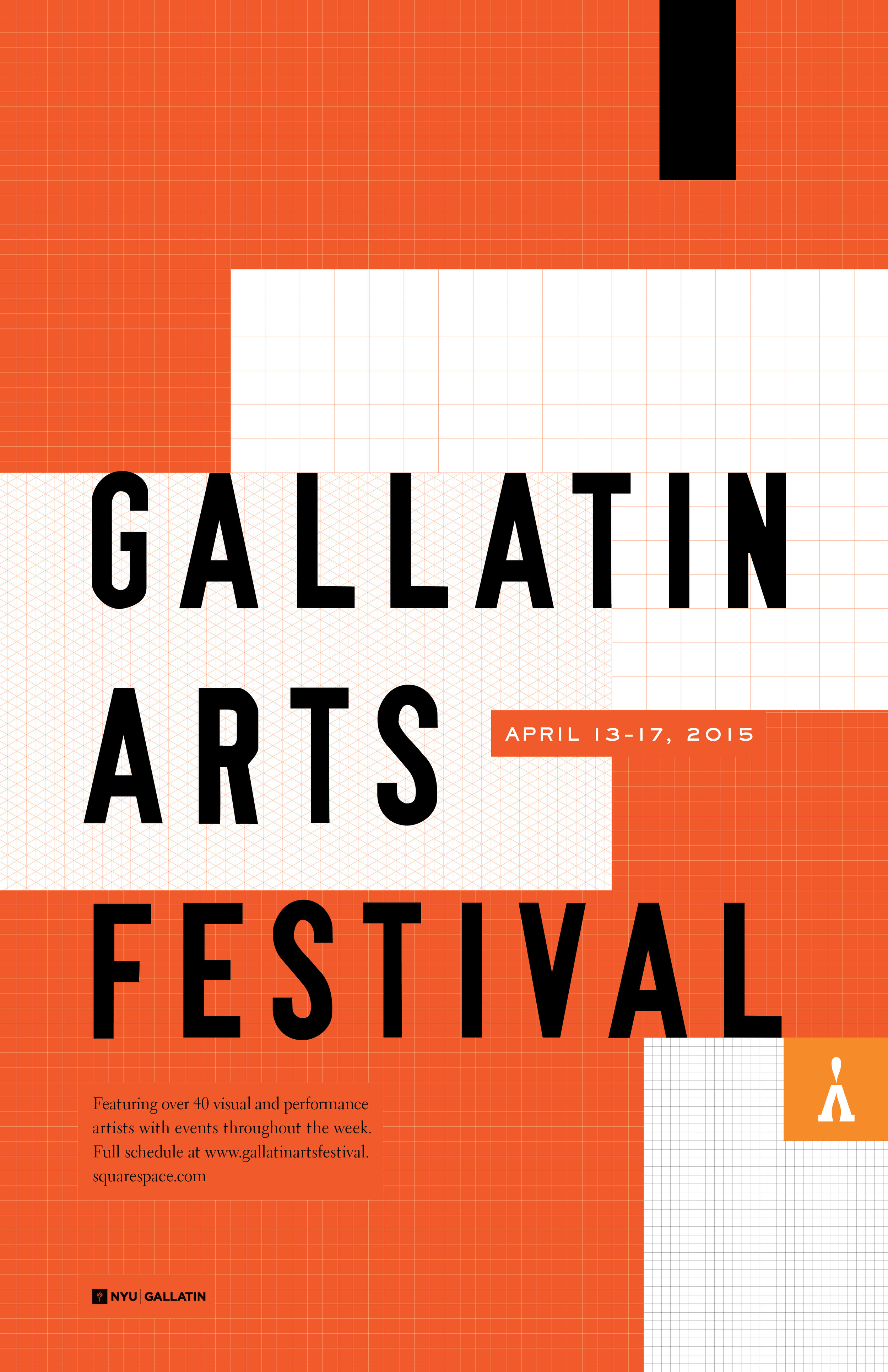 NYU Gallatin Arts Festival 2015 Poster