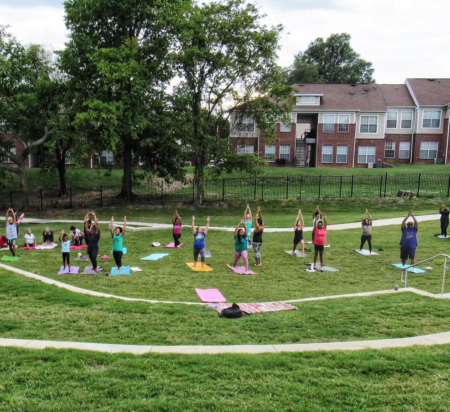 Join us Wednesday night at 5:30pm for another FREE Yoga in the Park session at Renaissance park (1467 S Mississippi Blvd)! A perfect opportunity to get some fresh air, connect with community, and feel refreshed! 
.
.
Don&rsquo;t have yoga mat? Don&rs
