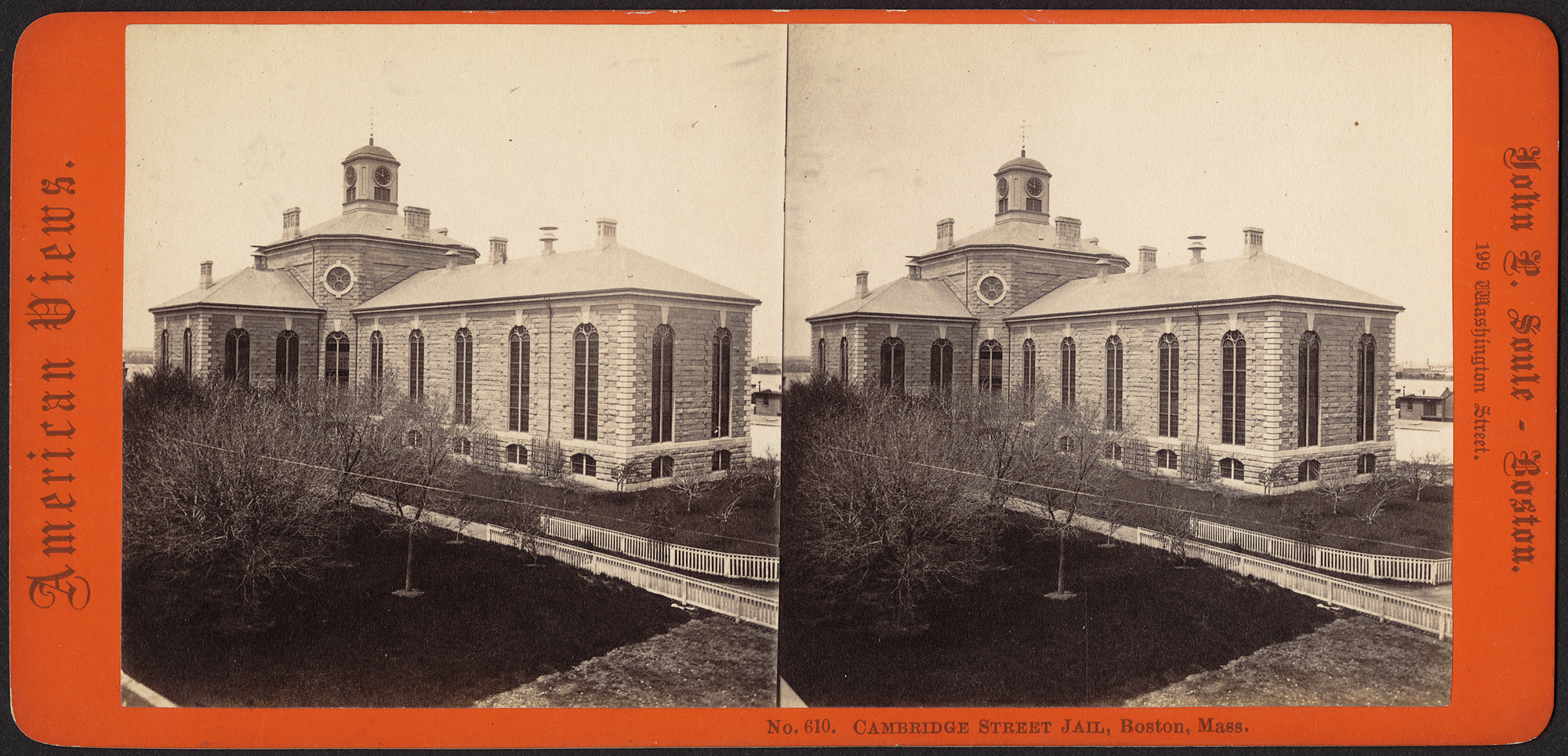 Charles St Jail, 1850s. (source: Boston Public Library)