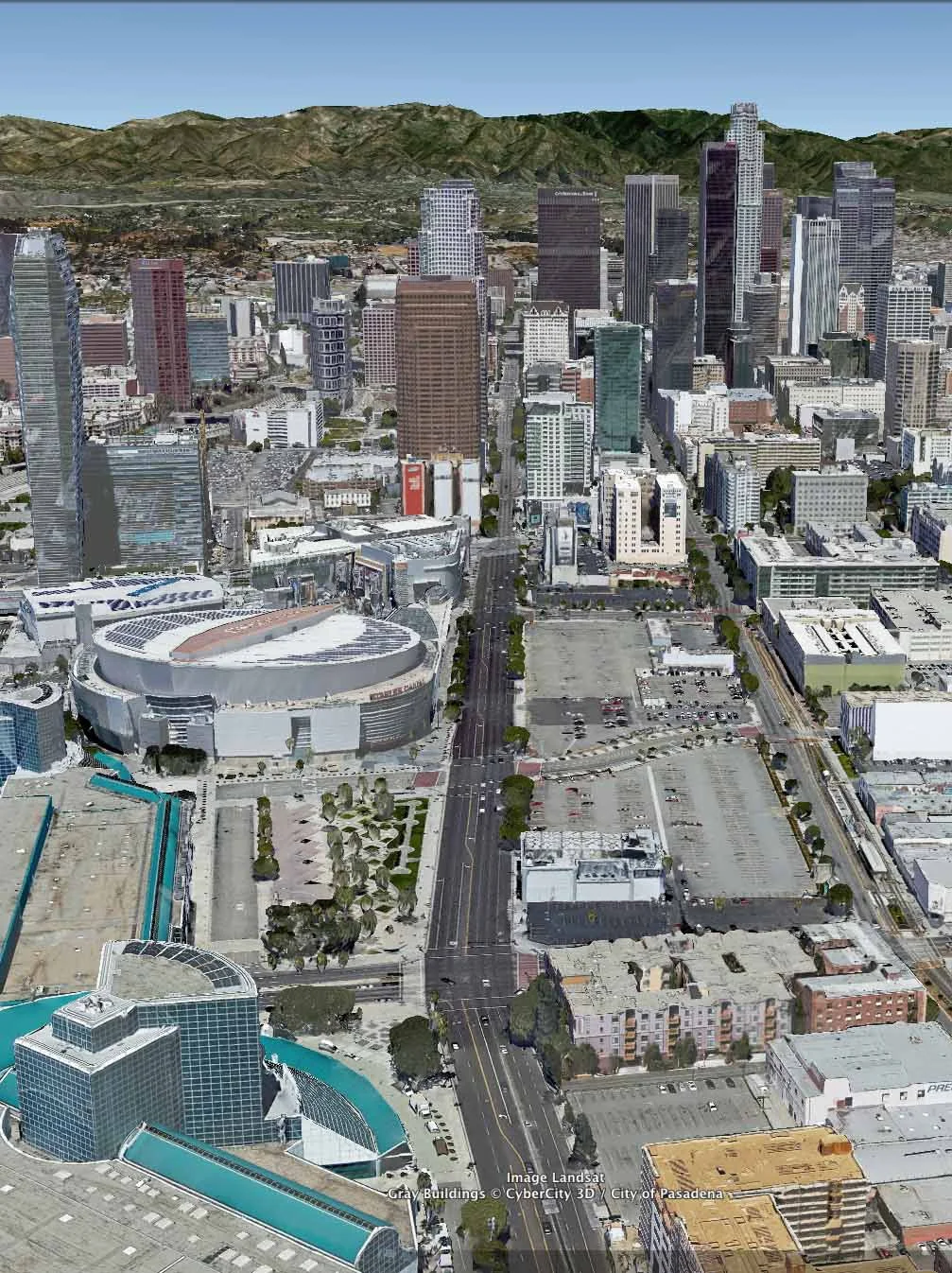 Fig. 6.2: A ctual development and Staples Center