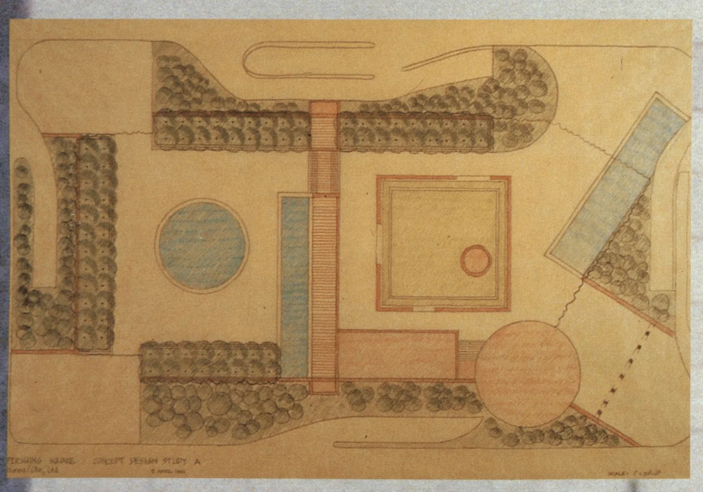 Legorreta design plan, 1990